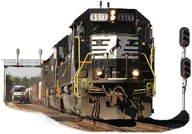 NS 6513, Train 12R, Sadler, NC BLET Engineer LM Smith April 2005