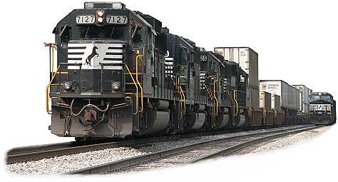 NS 7127, Train 214, Whittle, VA,  BLET Engineer DV Mahaley, July 2004