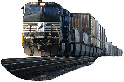 NS 9528, NS 24T, Sharp, NC, BLET Engineer GW Lail, BLET Engineer Trainee BE Roberts, BLET Conductor DJ Whitten, February 2005