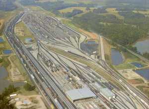Aerial view of Spencer Yard at Linwood. Click for a larger view & use your back button to return to this page.